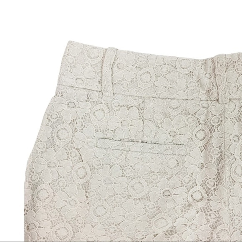 Ann Taylor Loft Lace Cotton Shorts Women’s Size 2 Cream White - Picture 6 of 8